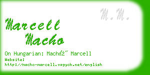 marcell macho business card